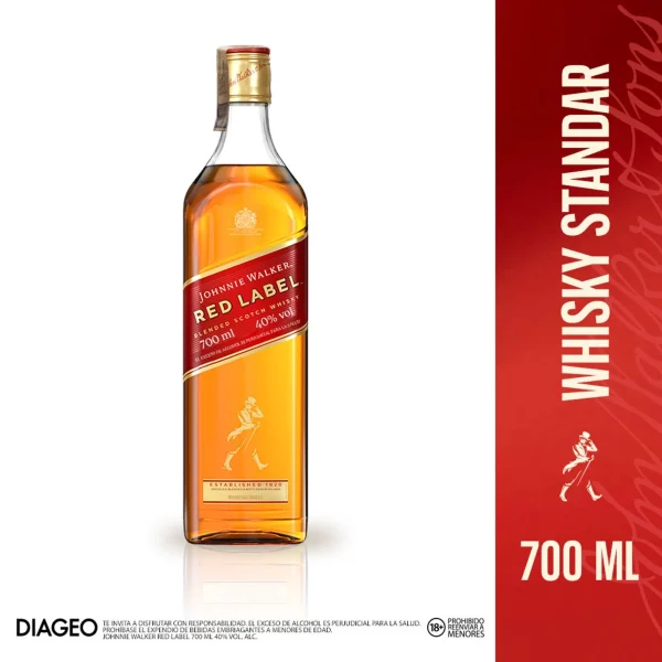 Whisky Johnnie Walker Sello Rojo 700ml